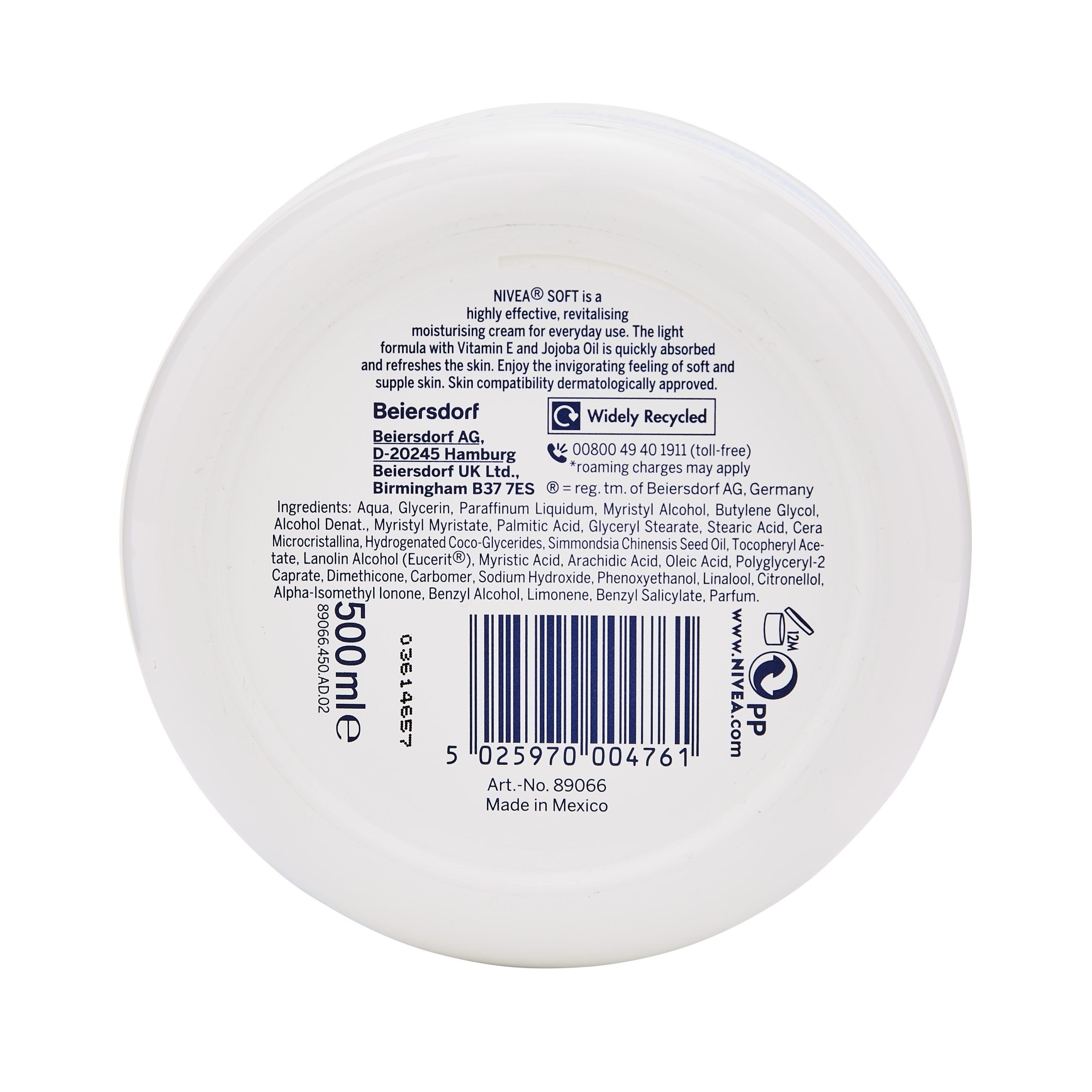 NIVEA soft cream texture close-up highlighting light whipped formula and quick absorption