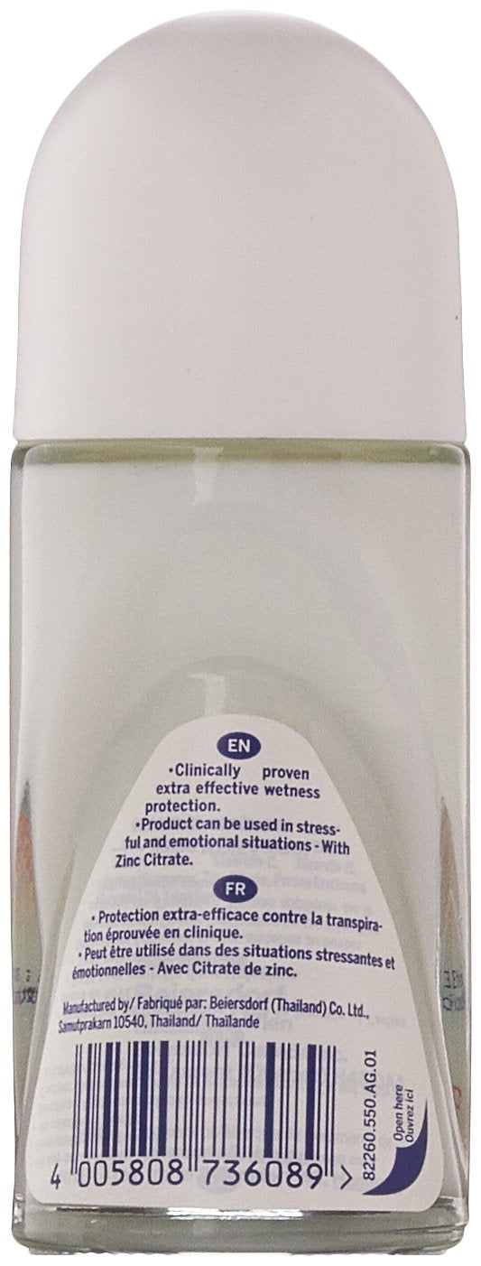 NIVEA Stress Protect zinc complex packaging showing 50 ml travel-friendly size.