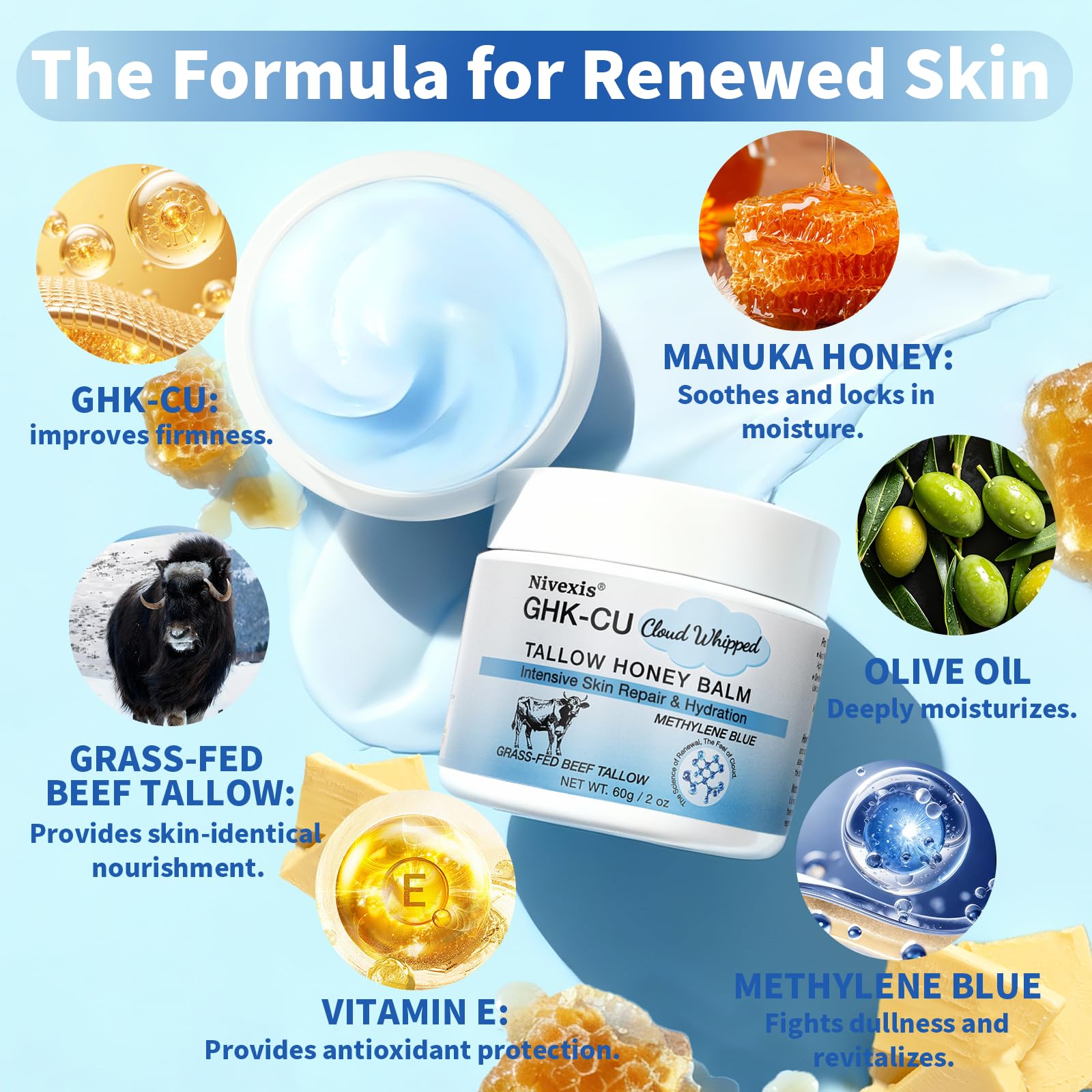 Nivexis Copper Peptides GHK-Cu application on the hand demonstrates easy daily use