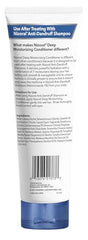 Nizoral anti-dandruff shampoo foaming lather demonstrates effective cleansing between washes