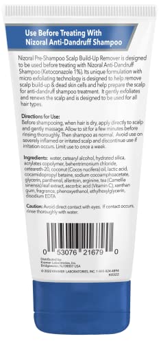 Nizoral Pre-Shampoo product texture highlighting exfoliating beads