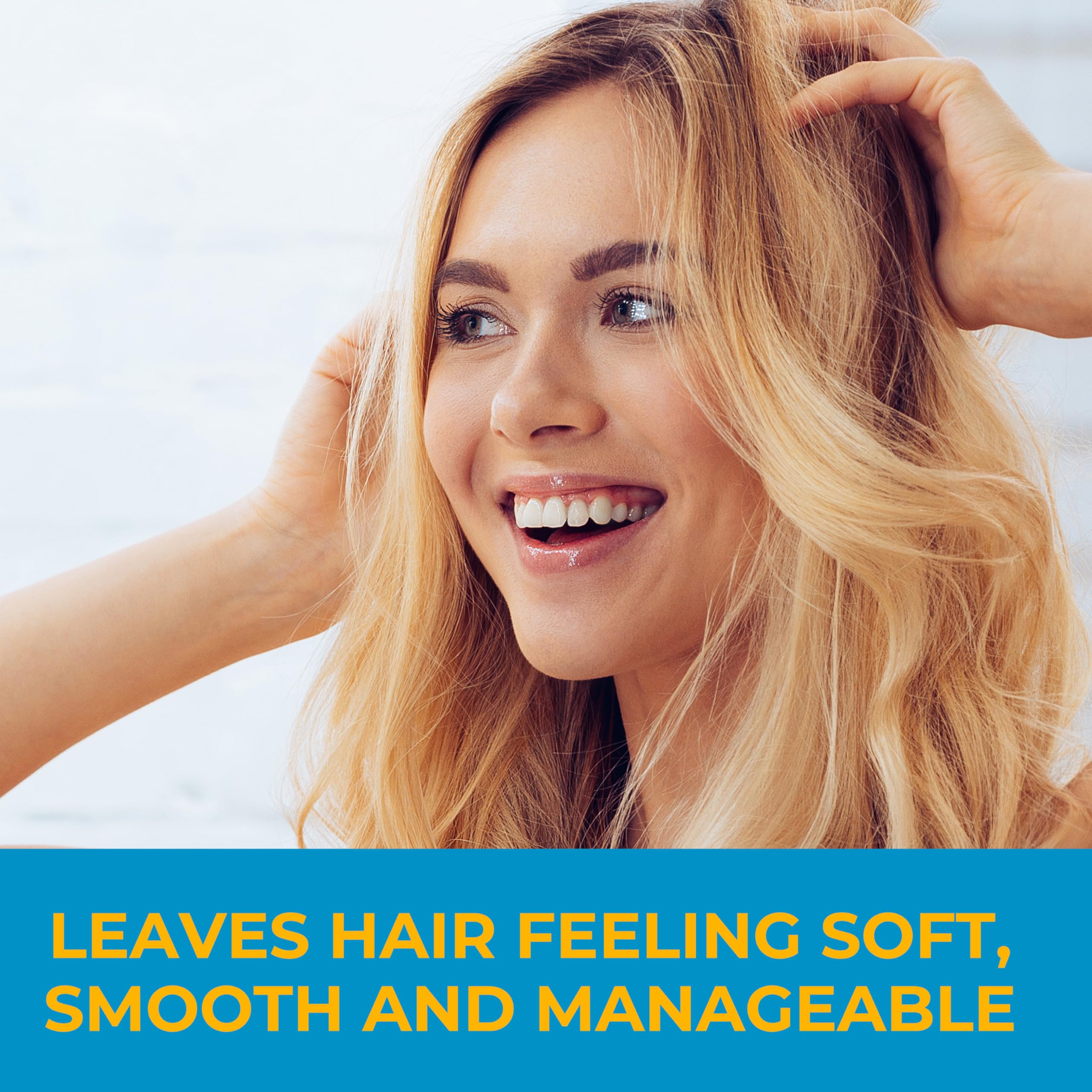 Nizoral soft hair shine after use on vanity shelf