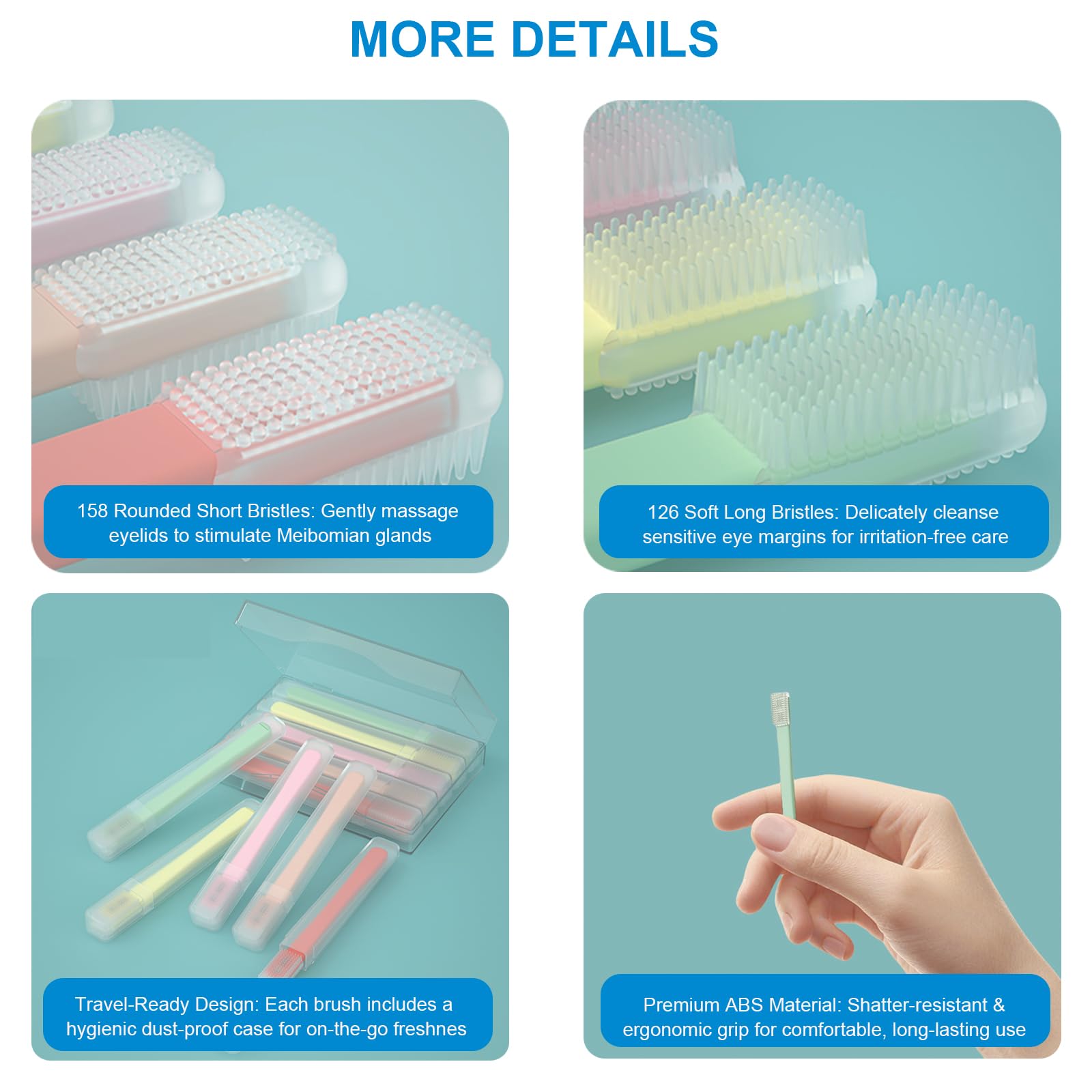 NKQ Eyelid Brush colorful variant illustration promoting eye hygiene habit.