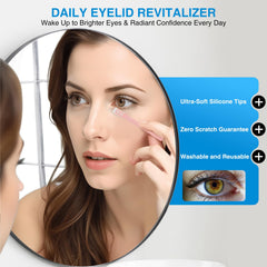 NKQ Eyelid Brush ergonomic handle design for precise daily eyelid care.