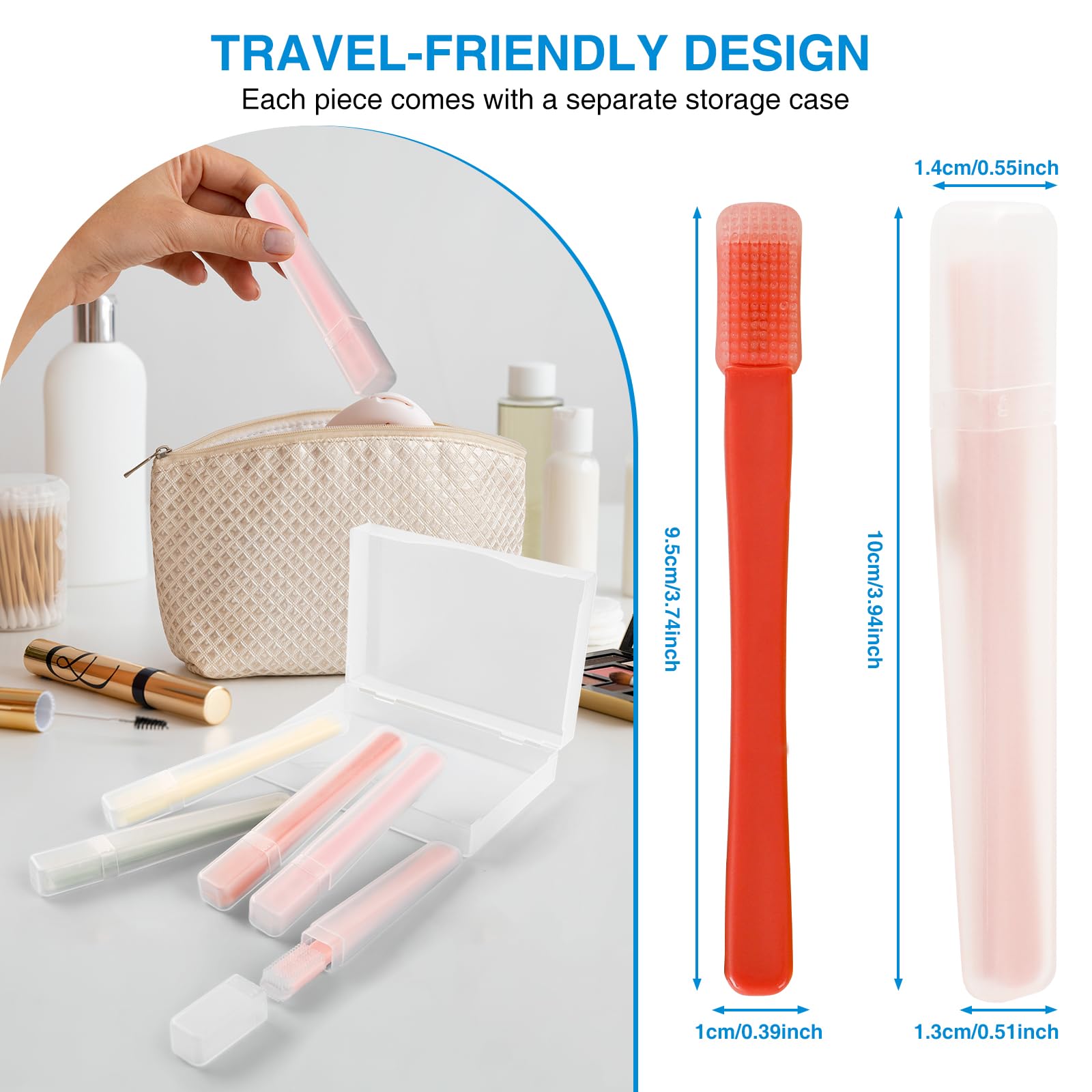 NKQ Eyelid Brush compatible with dry eye care routines for daily use.
