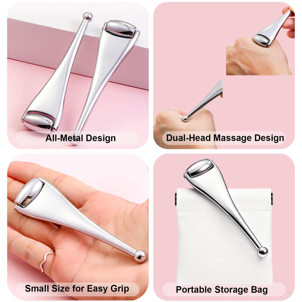 NKQ Eyelid Roller performing rounded-edge stimulation along lash line.
