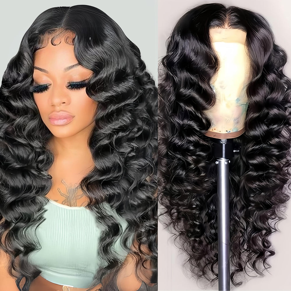 NKTU Deep Wave wig view showing everyday eleganace and full silhouette
