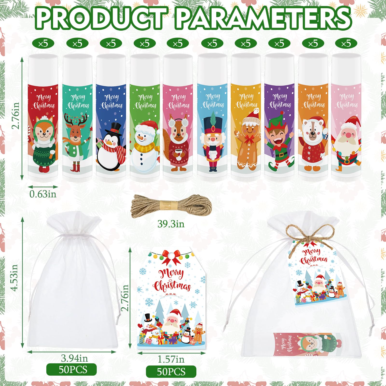 Nlicrst lip balm patterns collection—festive designs to delight recipients.