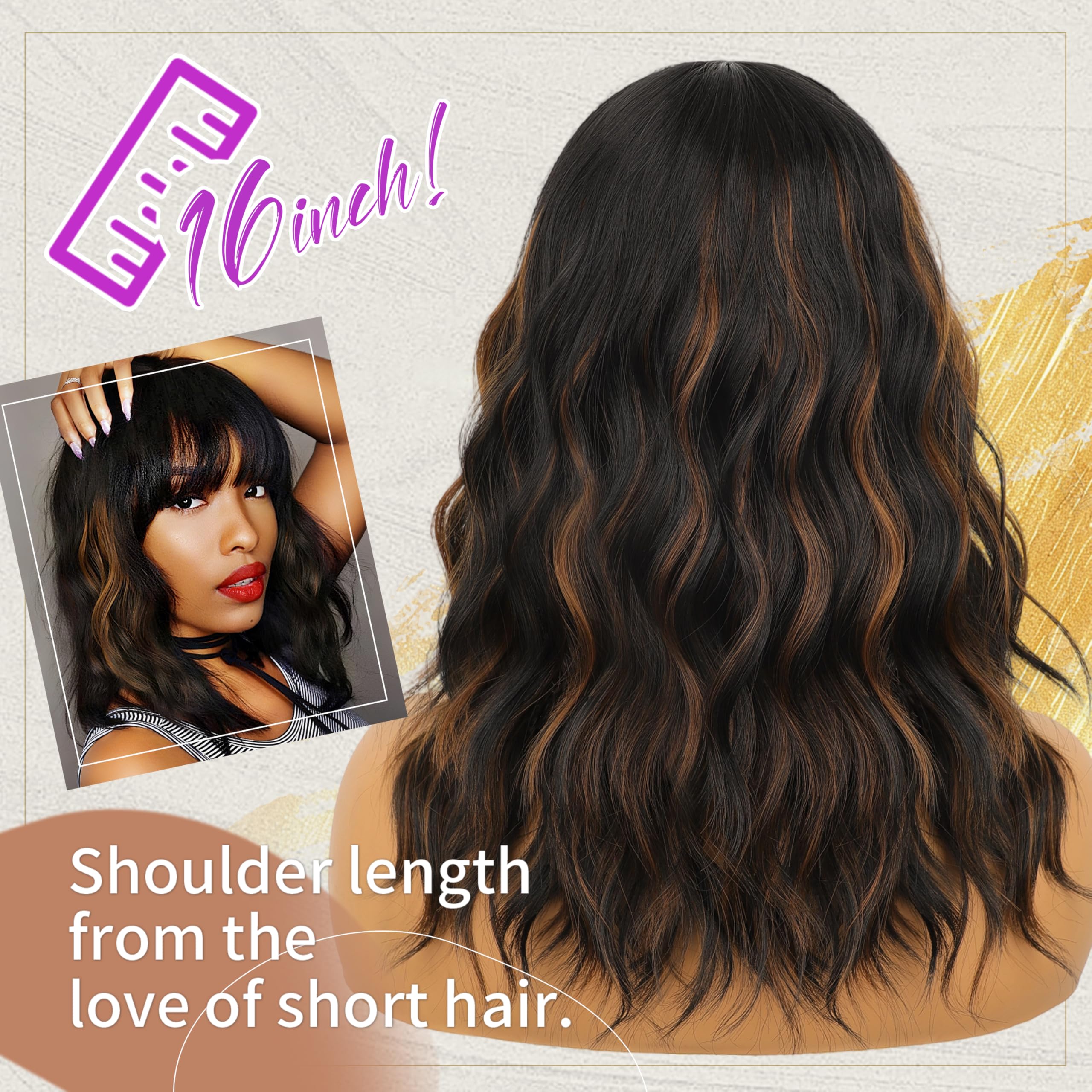 Nnzes elastic-cap wig provides soft, secure comfort during wear.