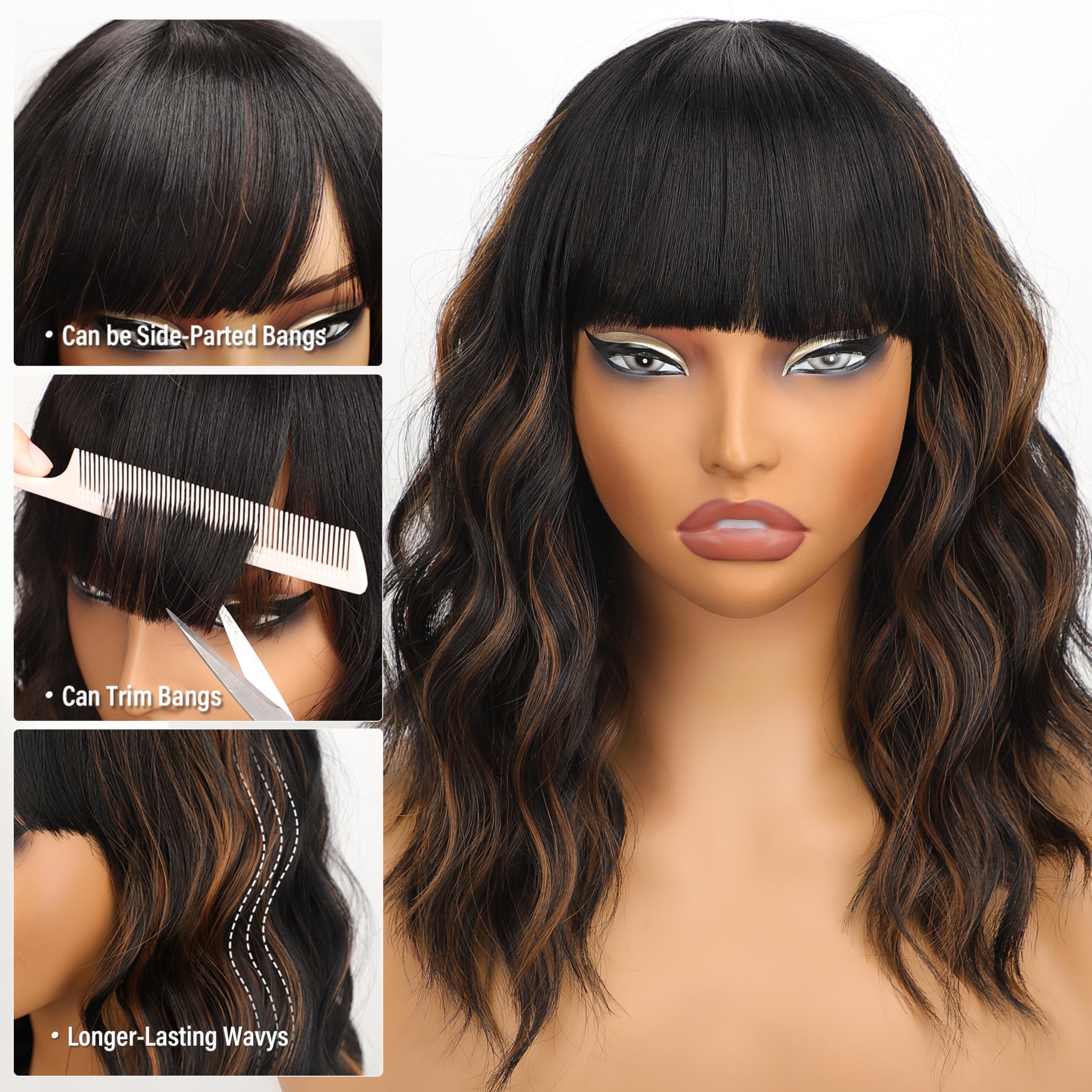 Nnzes gradient-color wig delivers dimensional color for versatile styling.