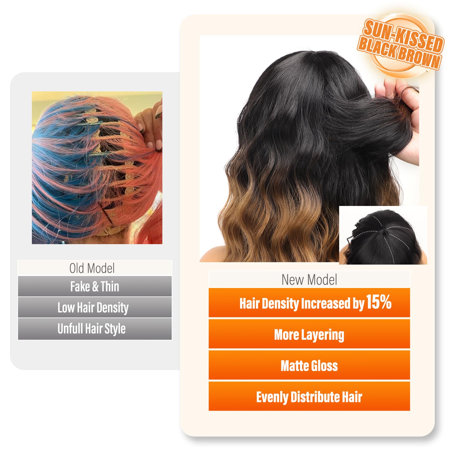 Nnzes soft adjustable cap wig ensures comfort during long daily wear.