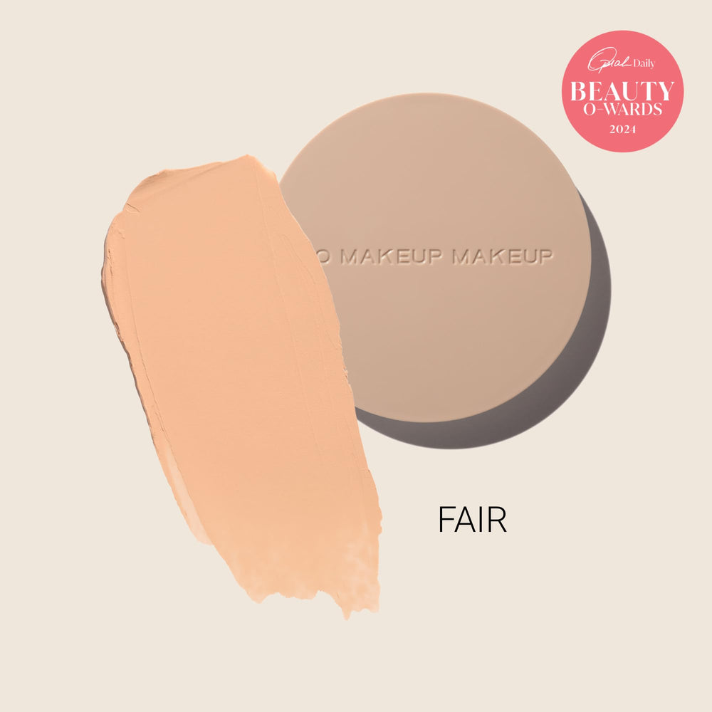 No Makeup Makeup Foundation swatch in Warm Deep reveals golden glow.