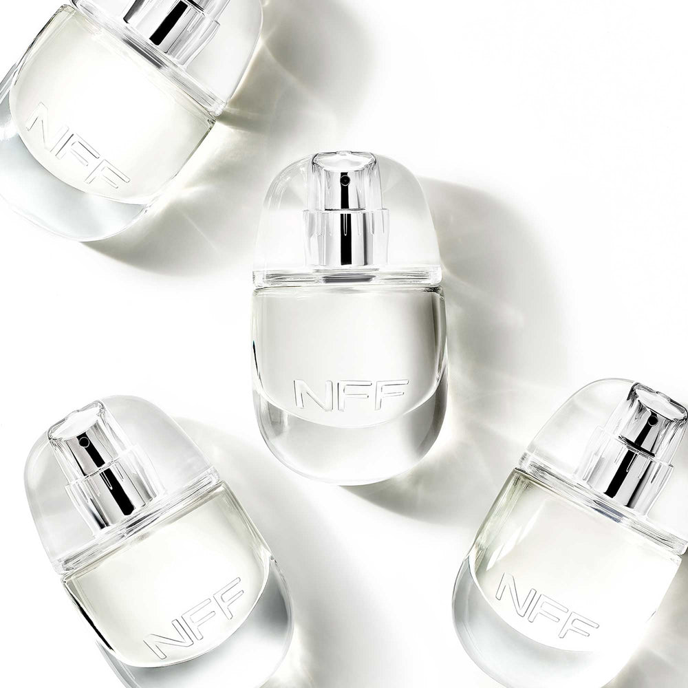 No Makeup Makeup No Fragrance Fragrance bottle-angle suggests compact travel friendly design