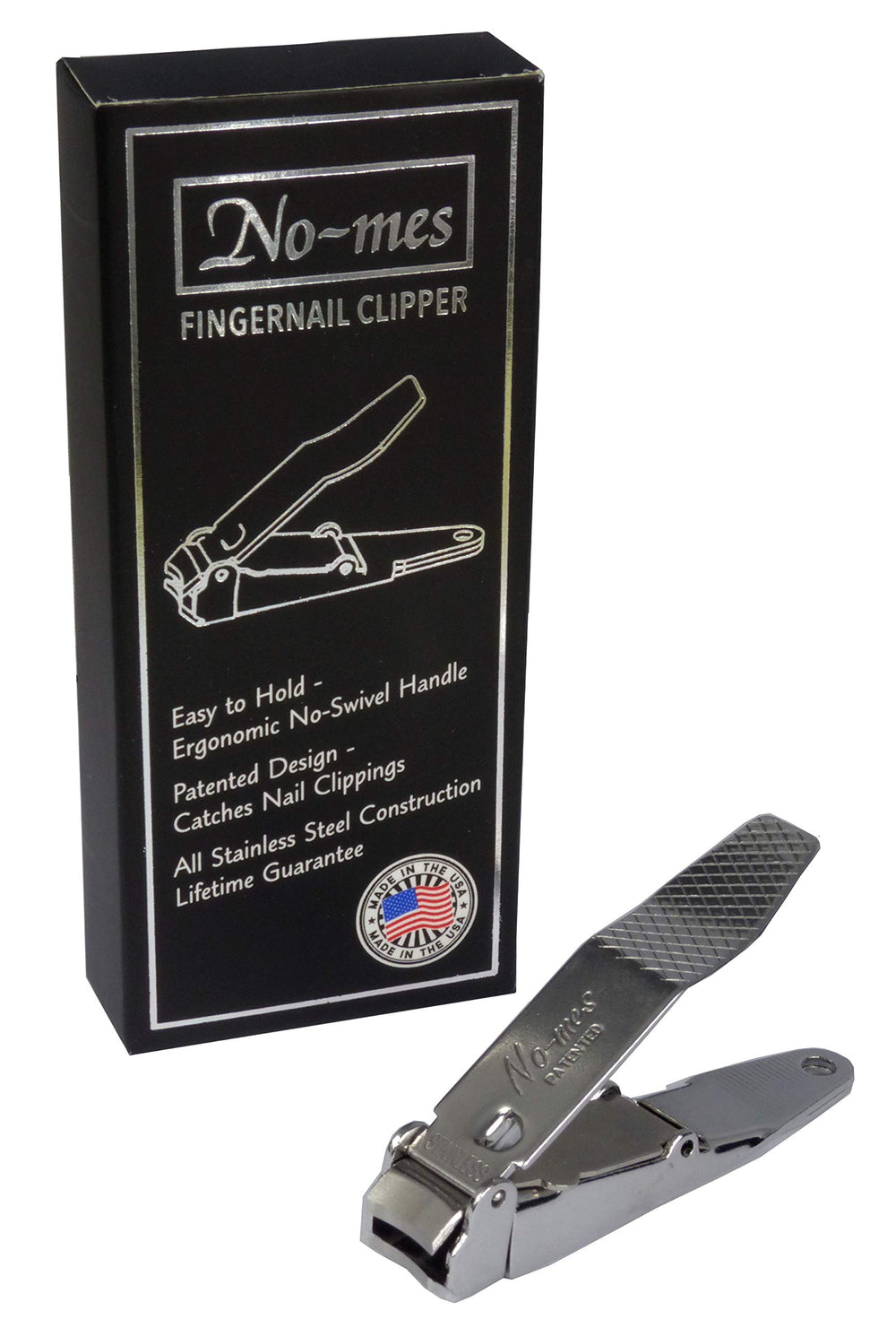 No-mes fingernail clipper – stainless steel construction for durable grooming.