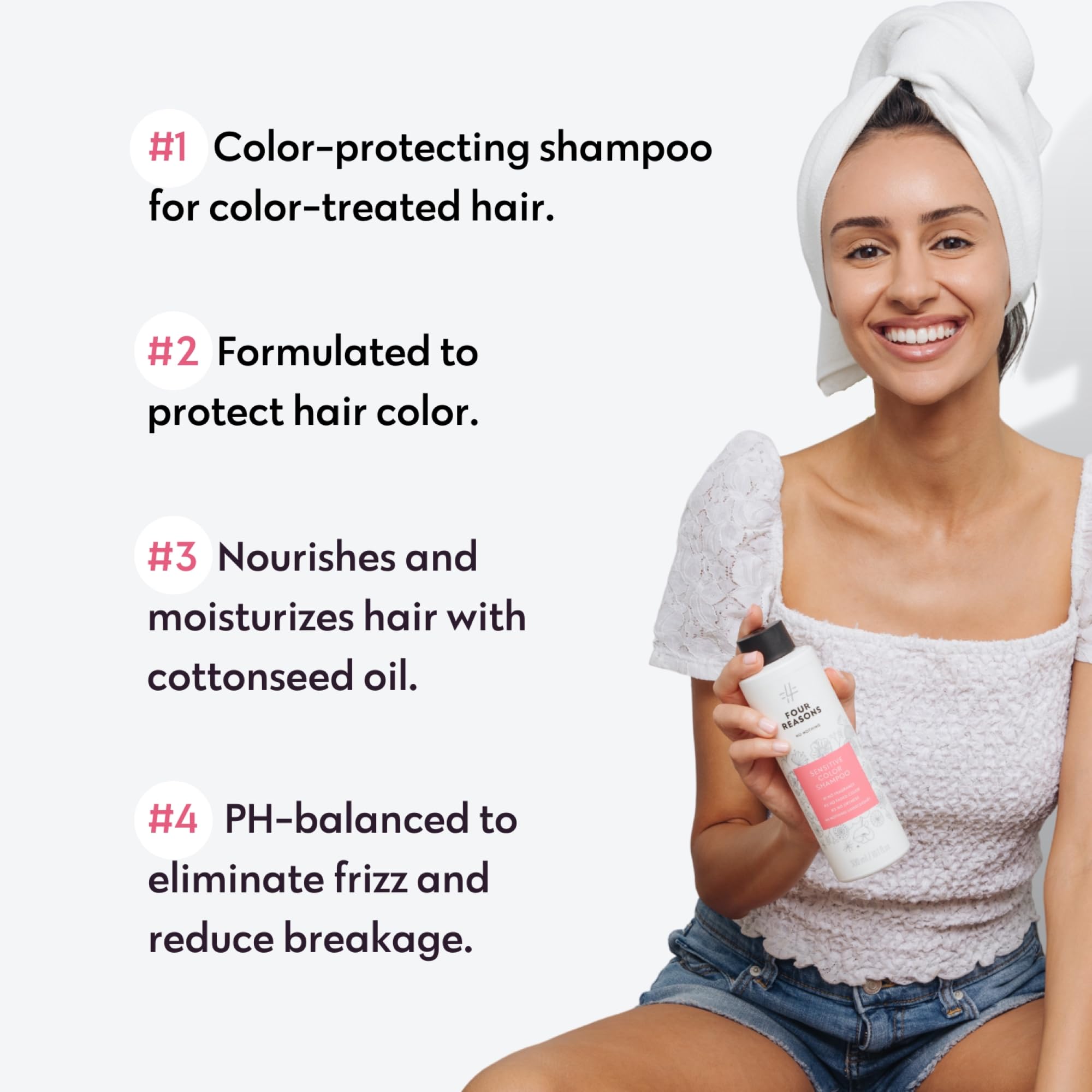 No nothing bottle close-up shows hypoallergenic label for sensitive skin.