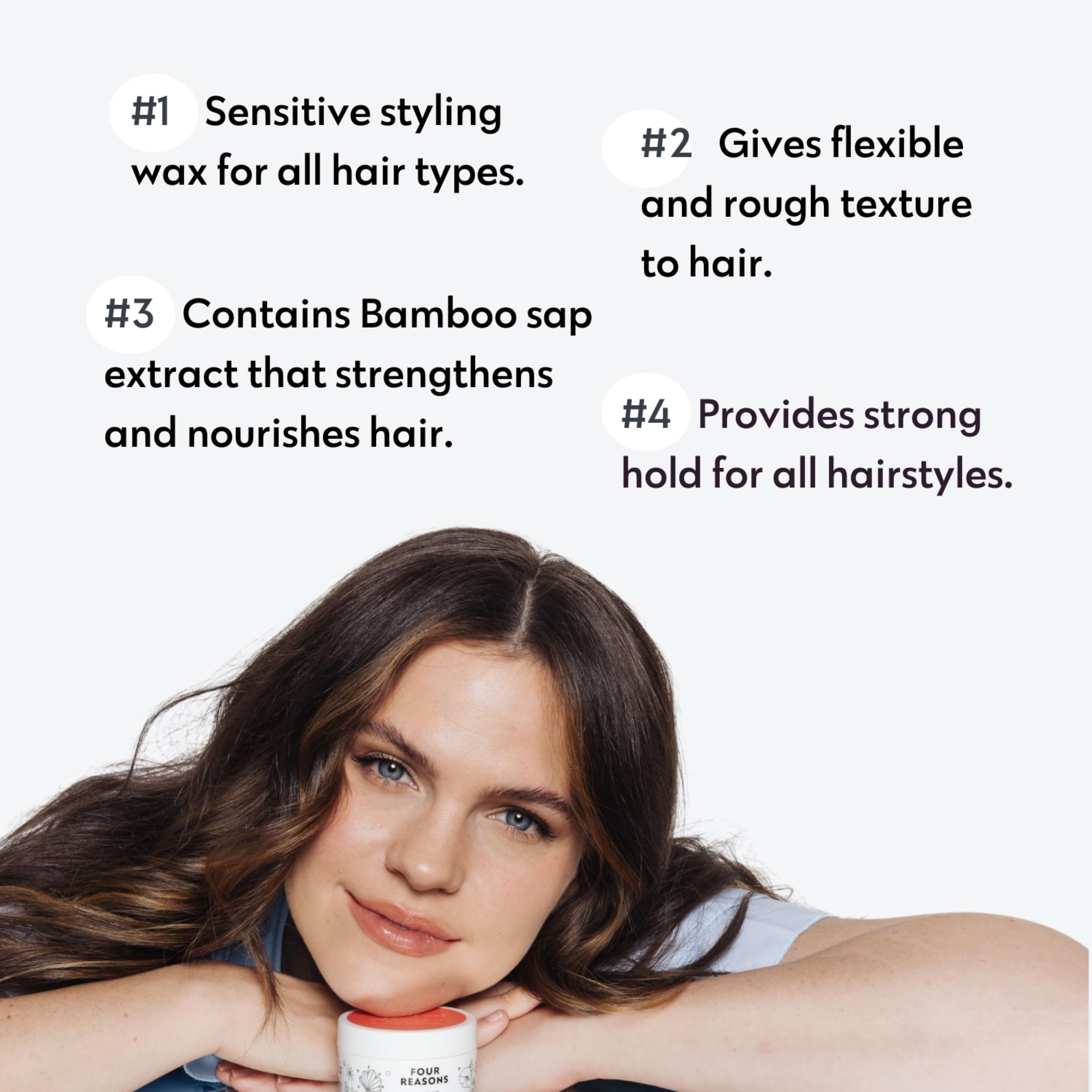 No Nothing Hair Wax fragrance-free formula delivers smooth, residue-free texture