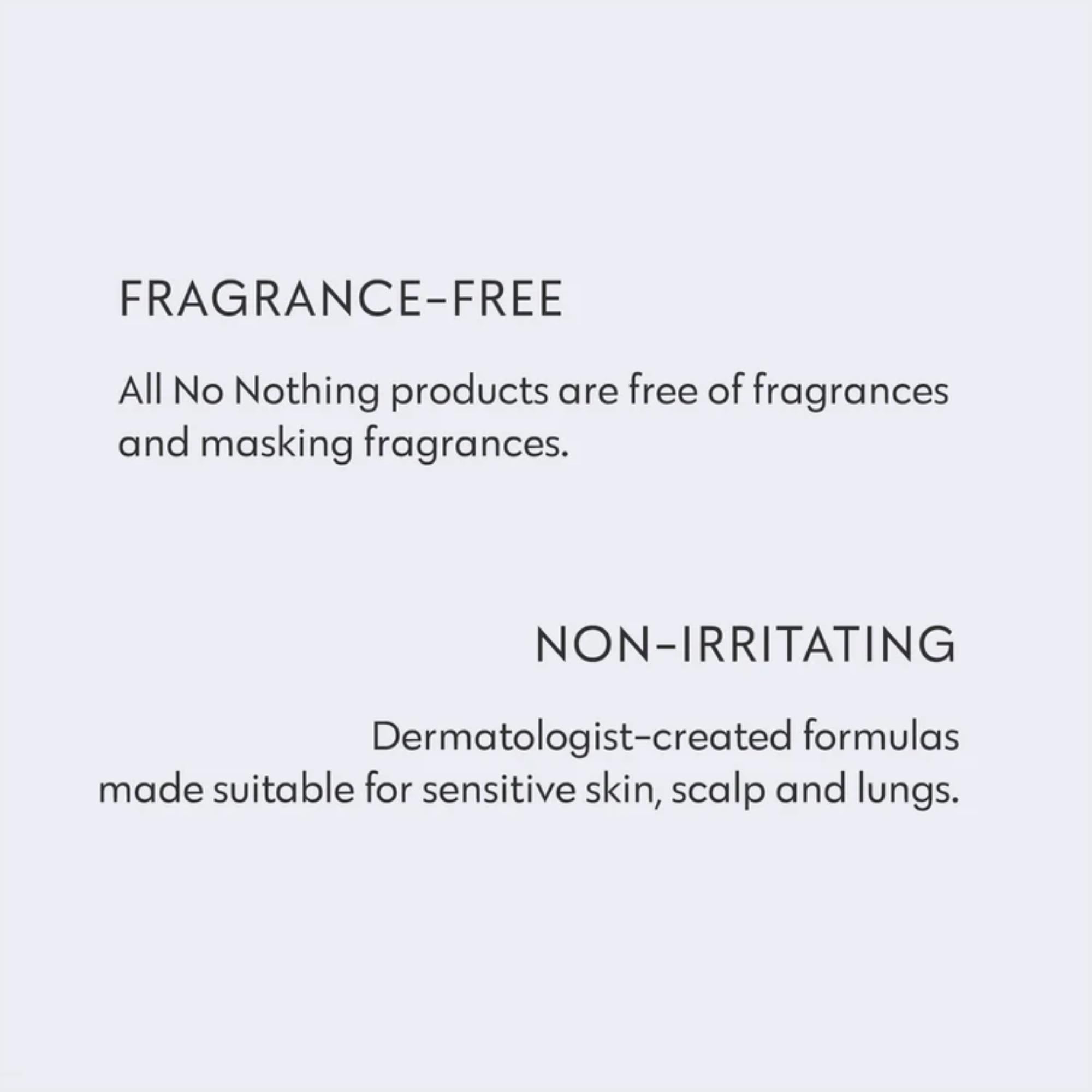 No Nothing Very Sensitive Dry Shampoo post-gym refresh suggests fast oil absorption and soft texture.