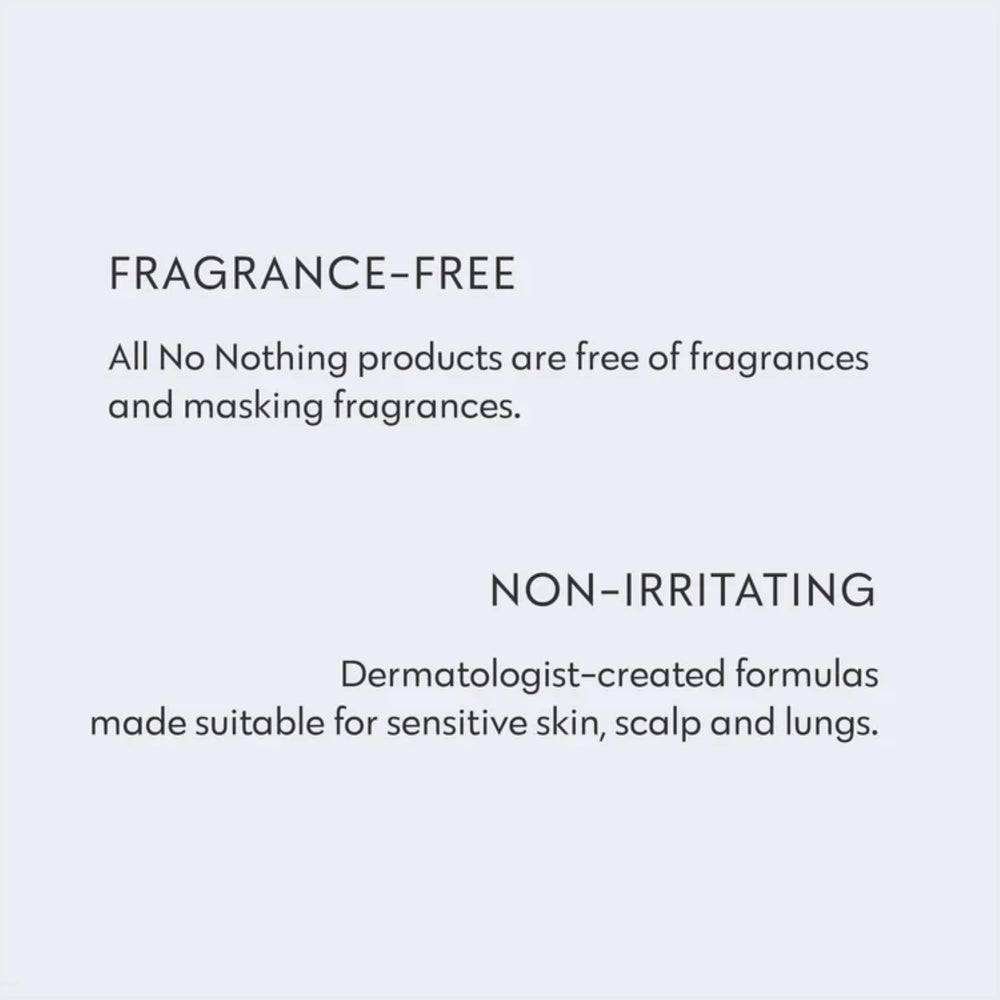 No Nothing Very Sensitive Dry Shampoo post-gym refresh suggests fast oil absorption and soft texture.