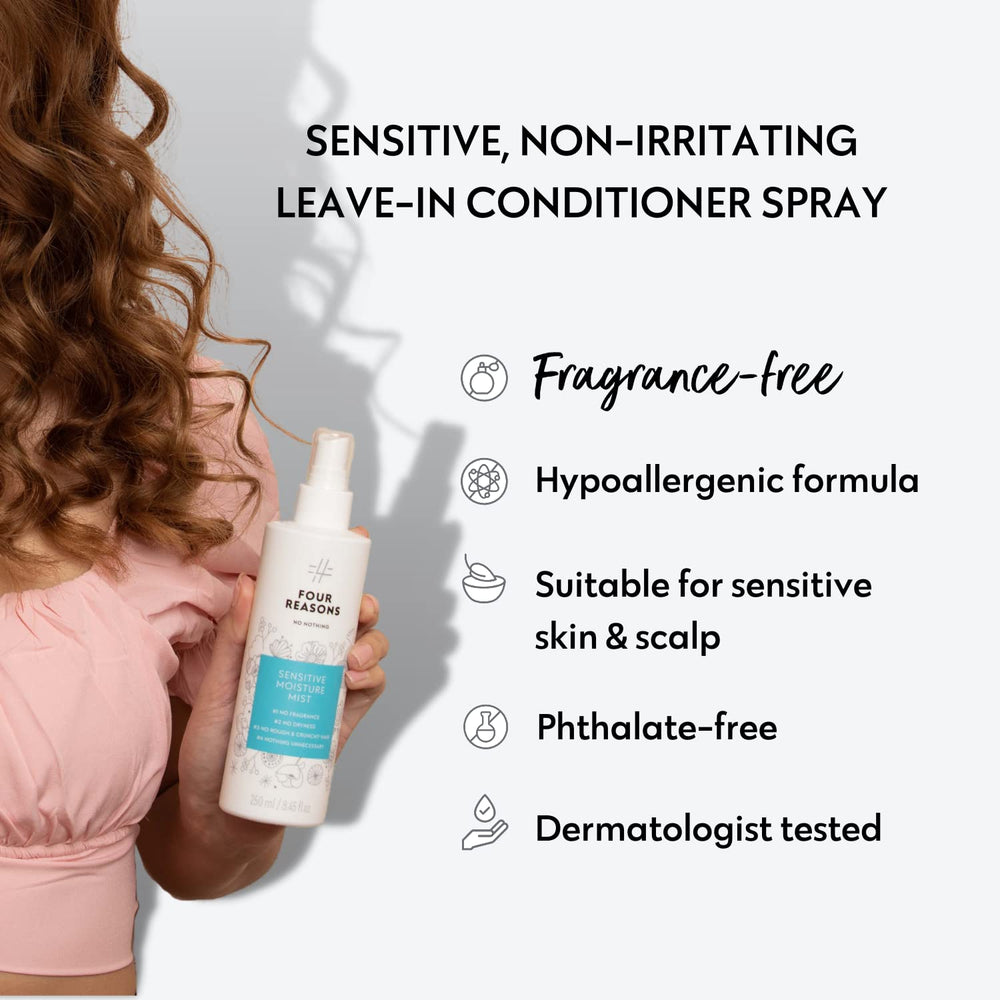 No Nothing Very Sensitive Moisture Mist close-up with avocado oil nourishing dry hair