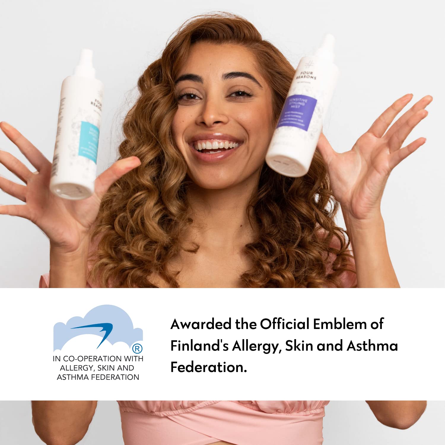No Nothing Very Sensitive Moisture Mist bottle top demonstrates fragrance-free hypoallergenic formula