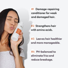 No nothing Very Sensitive Repair Conditioner packaging highlighting vegan formula.