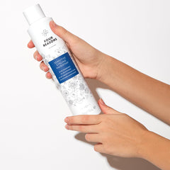 No nothing Very Sensitive Strong Hairspray close-up on hair in finish-ready moment.