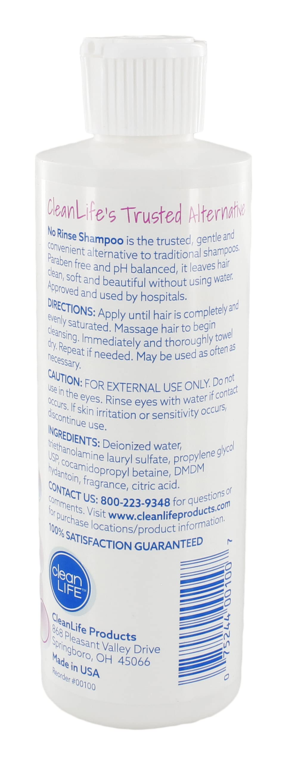 No-Rinse conditioner 8oz bottle delivering silky, manageable hair.
