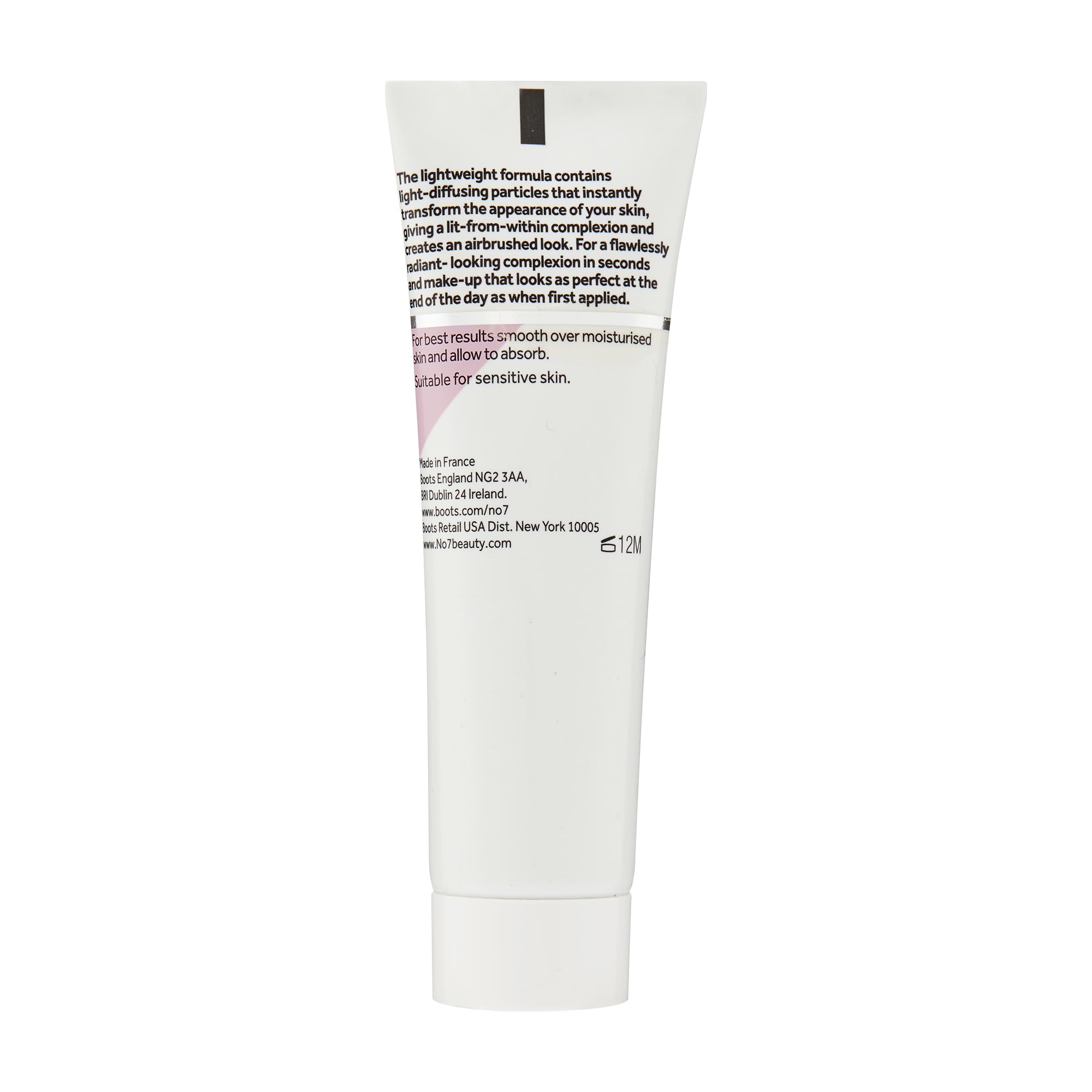 No7 Airbrush Away Radiance Primer glow helps extend makeup wear.