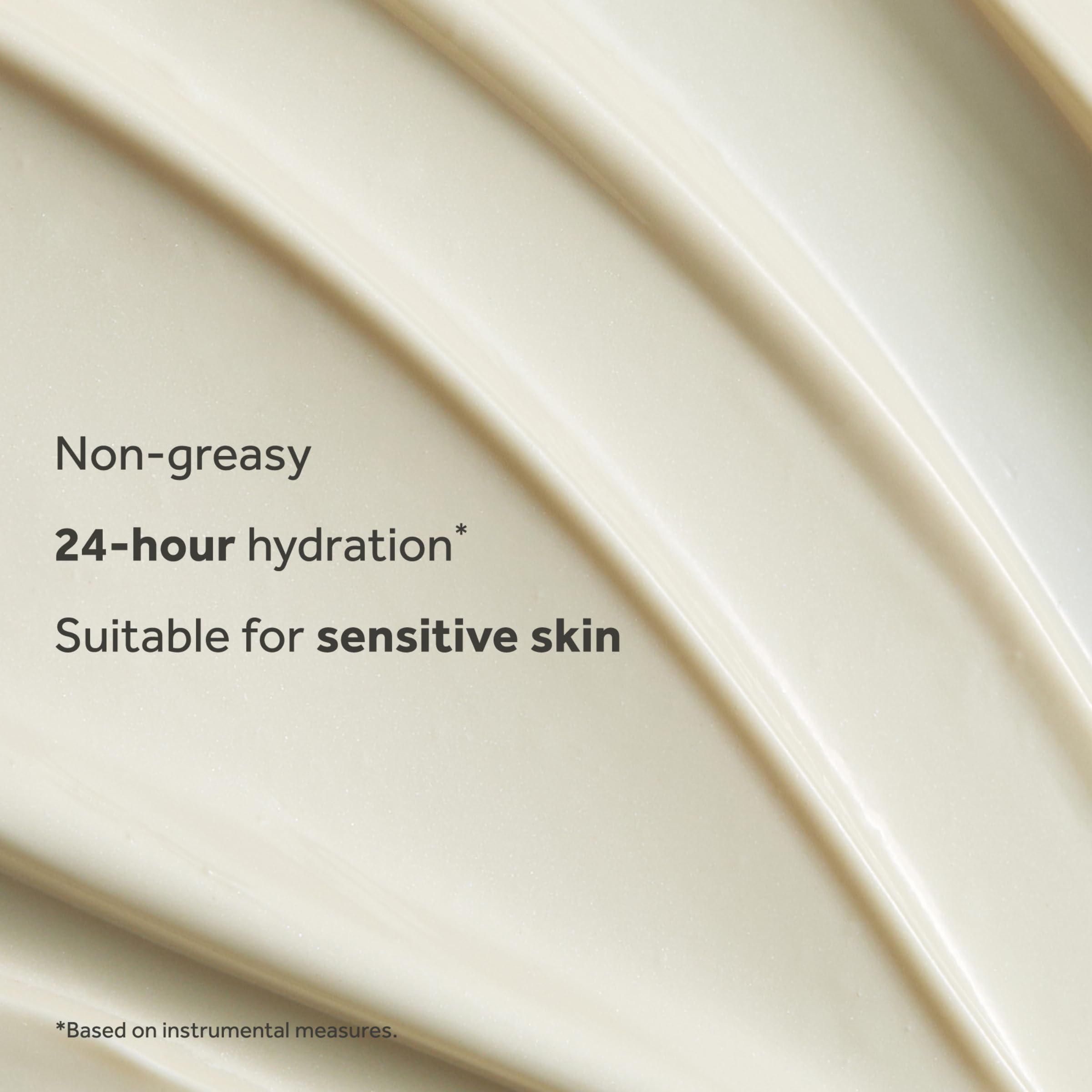 No7 cream applied on hand to show coverage and lightweight absorption