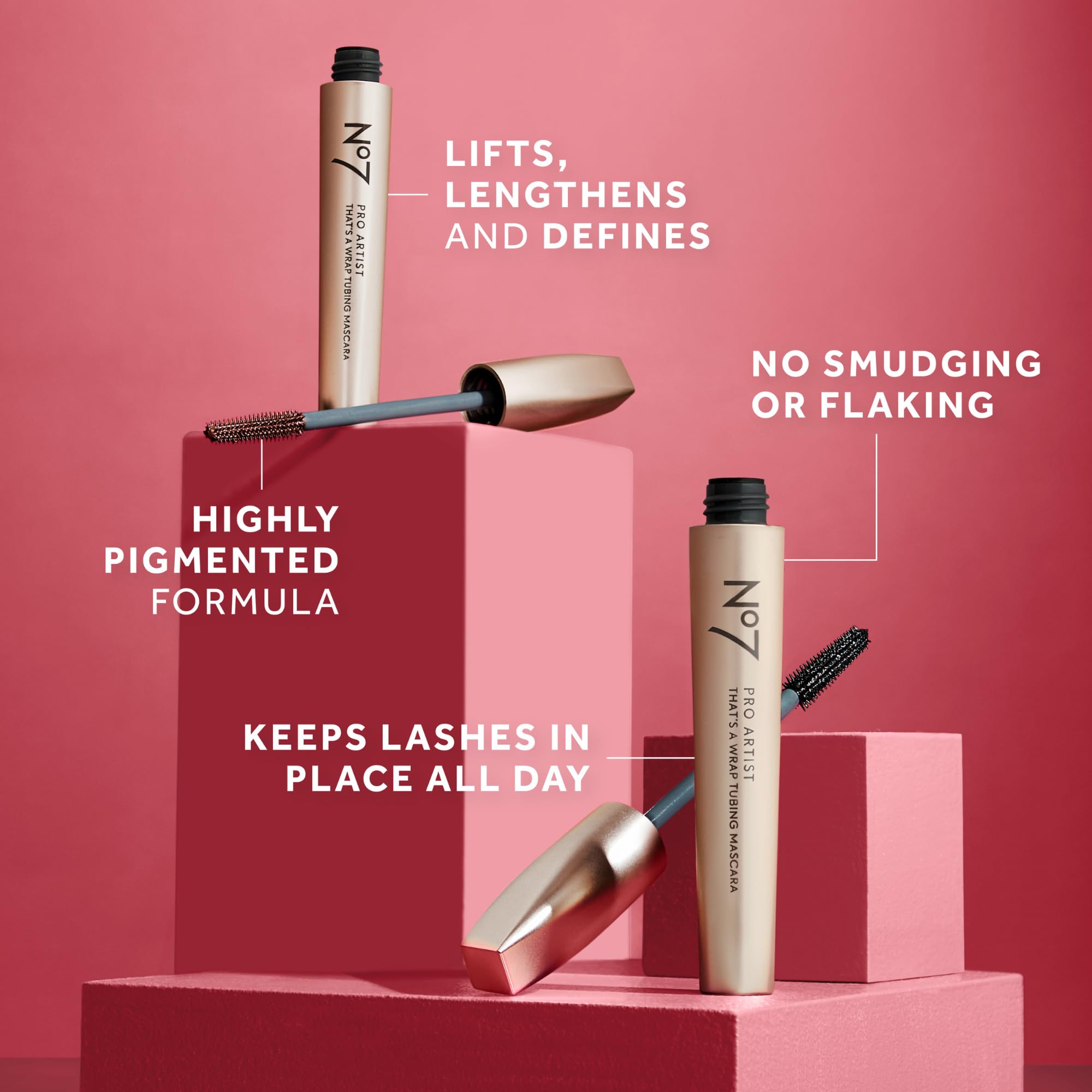 No7 applying mascara in use illustrating easy application and lift