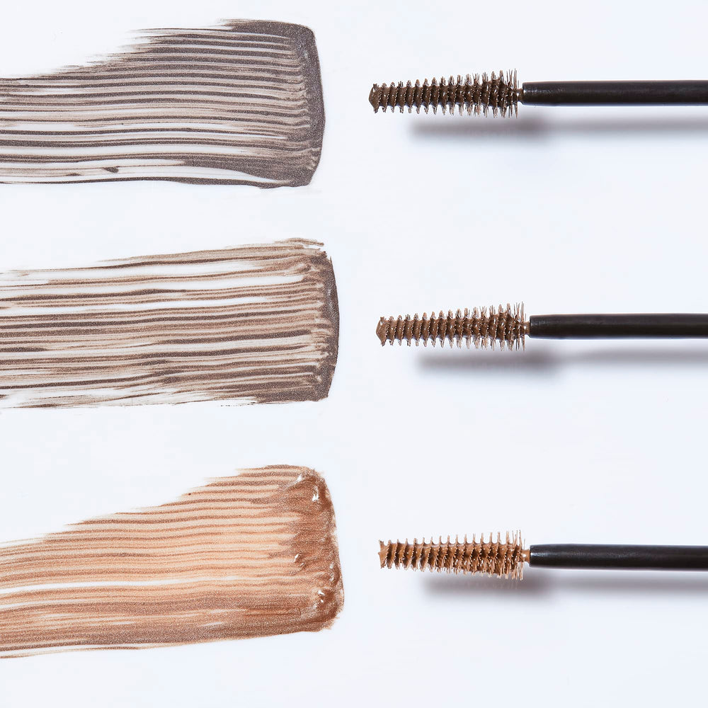 No7 Beautiful Eyebrows Gel Brown swatch on skin demonstrates natural color