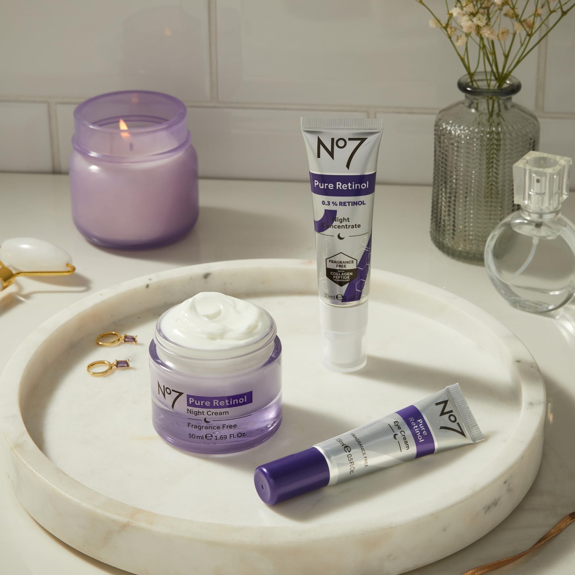 No7 conceptual before-after showing refined texture and pore improvement