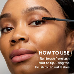 No7 before and after lashes showing dramatic length and separation