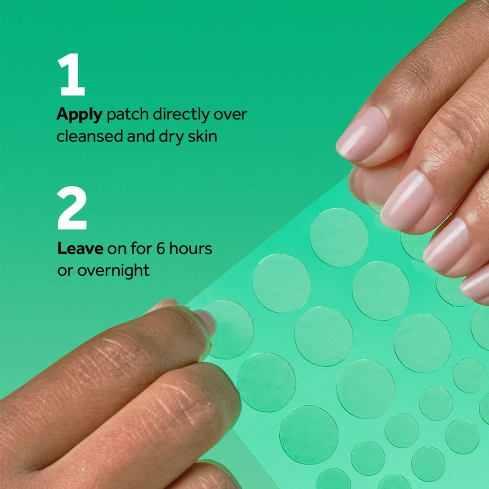 No7 clear patch blending on skin to show invisibility and confidence boost