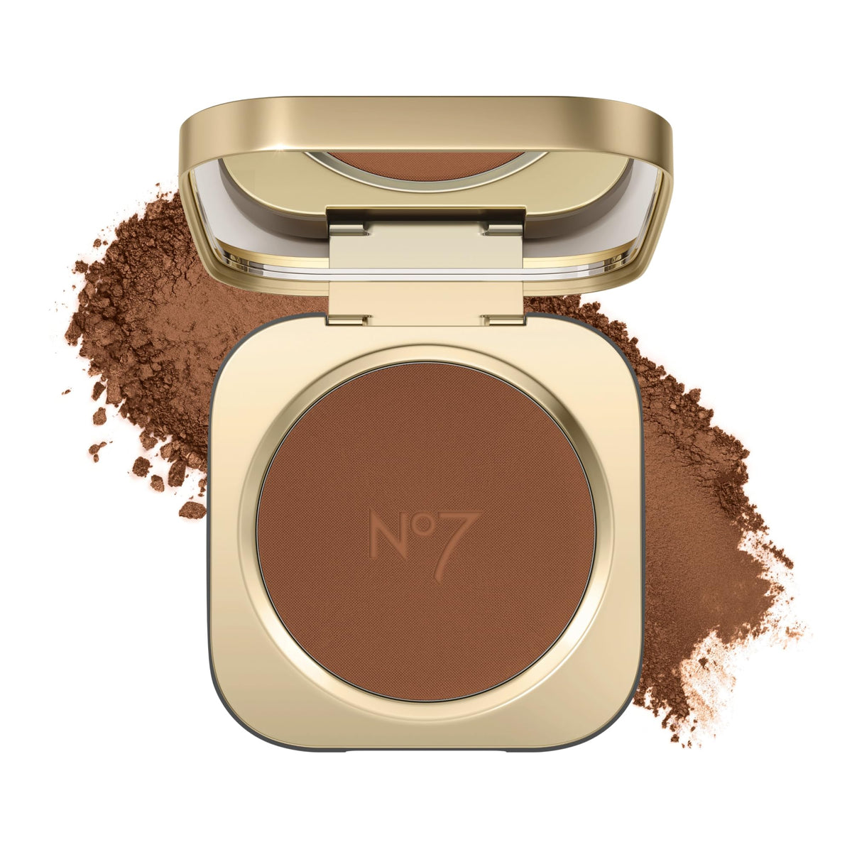 No7 front compact Deep Glow showing packaging and shade for easy identification