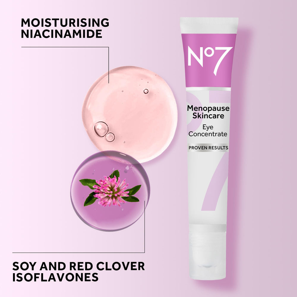 No7 cooling roller in hand illustrating refreshing application for tired eyes.