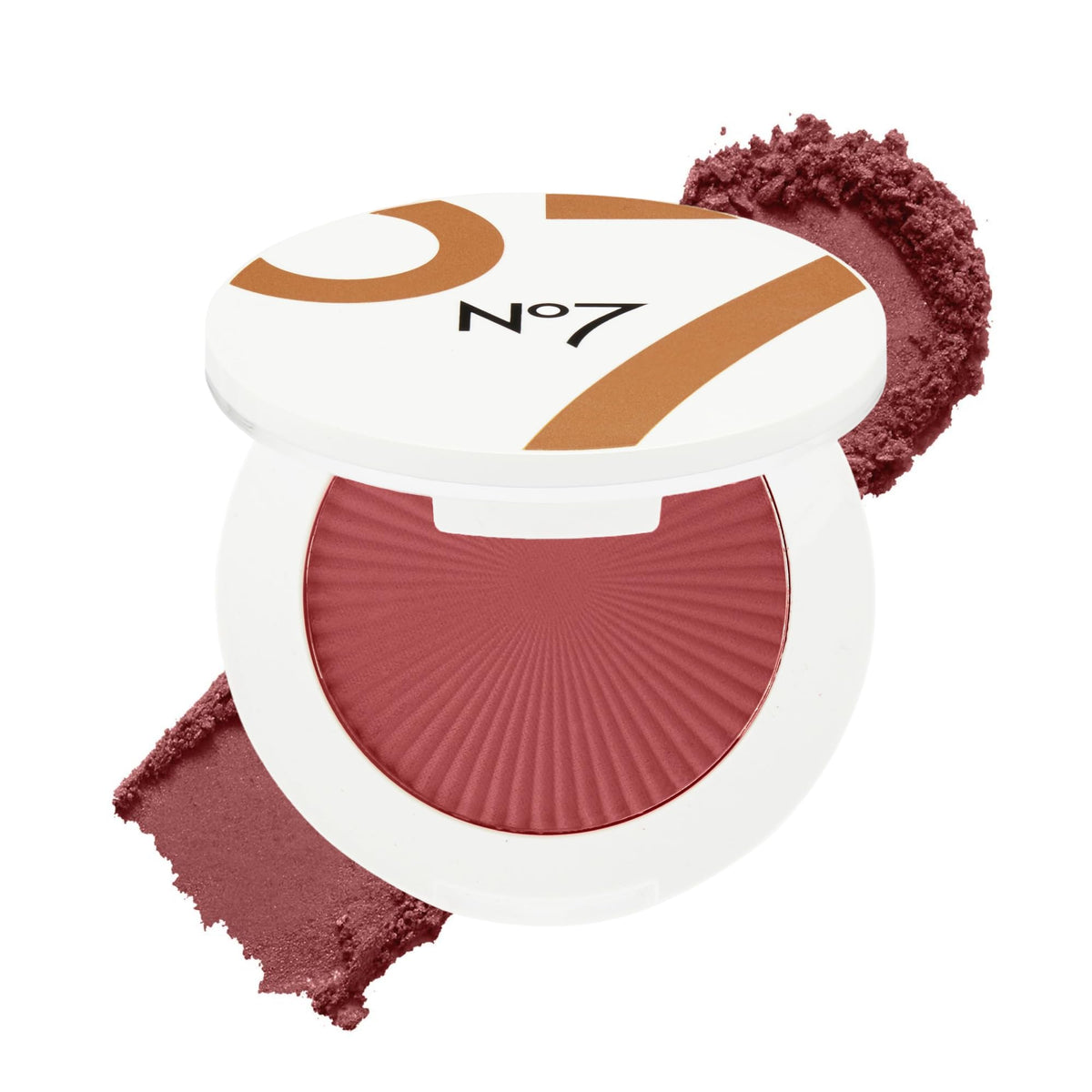No7 front packaging showing cranberry blush and brand for clear shade identification