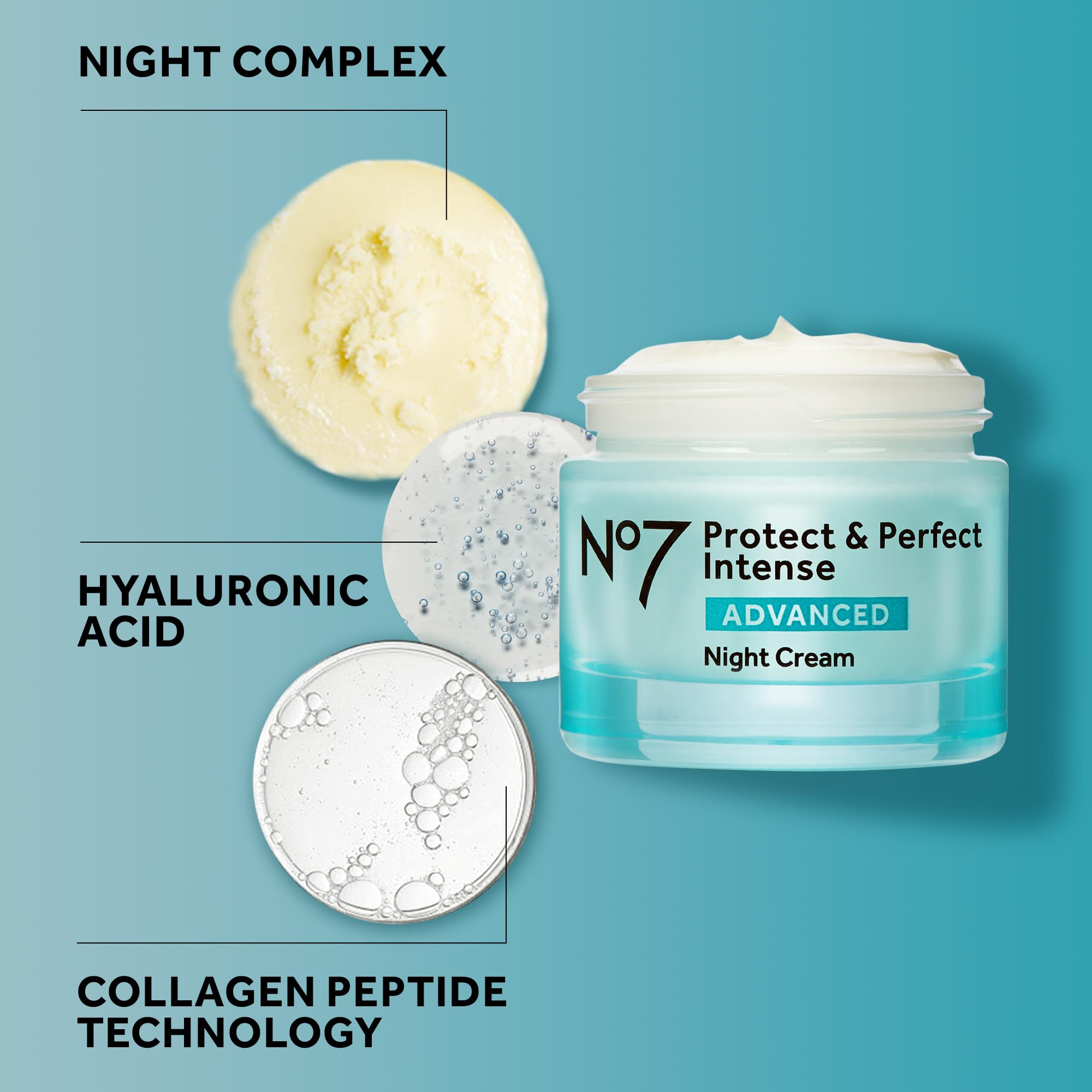 Close-up of creamy, richly hydrating texture for nightly skincare