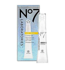 No7 corrector applied under eye in routine, reduces puffiness and conceals
