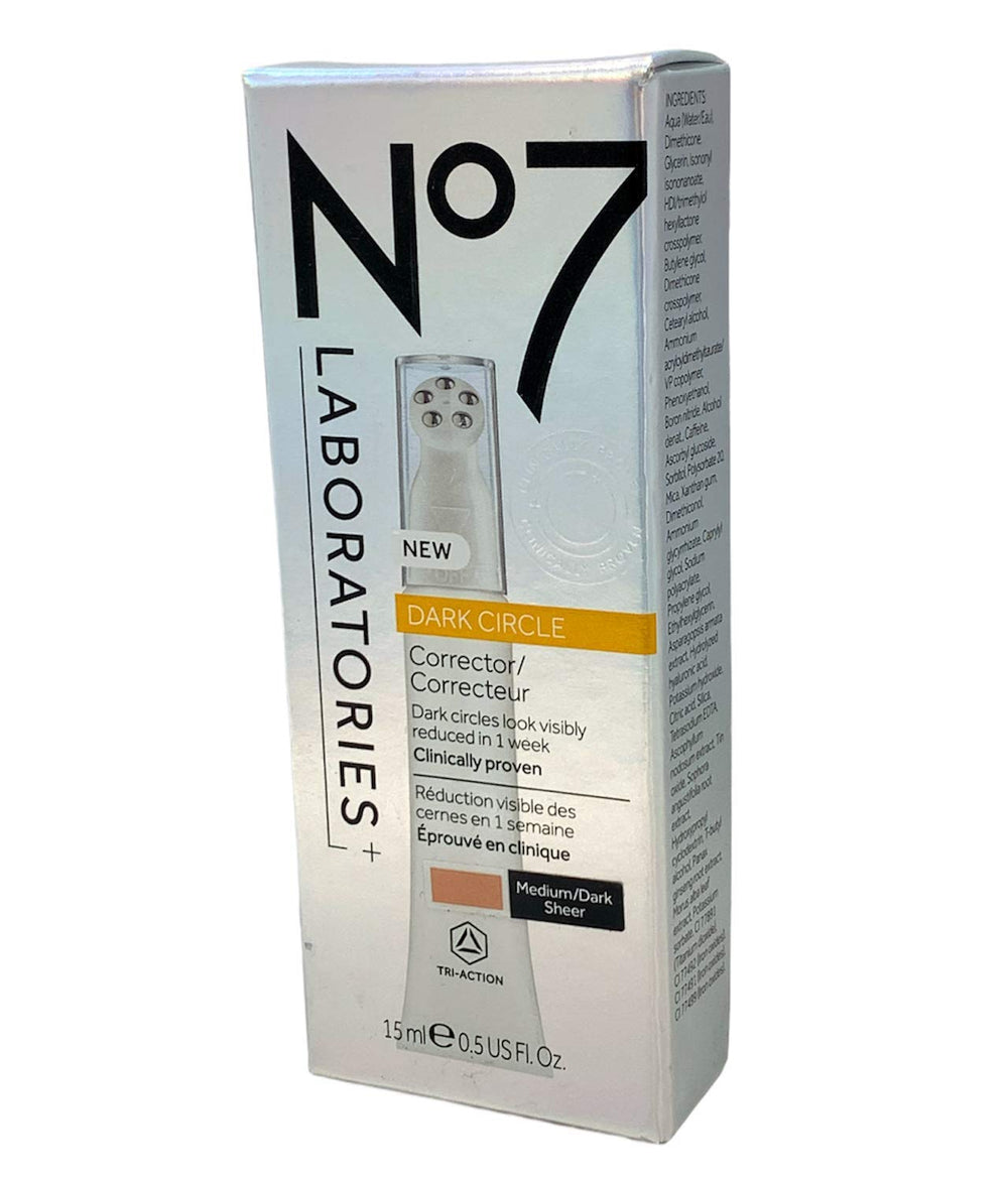 No7 texture swatch of medium dark sheer tint showing blendable coverage