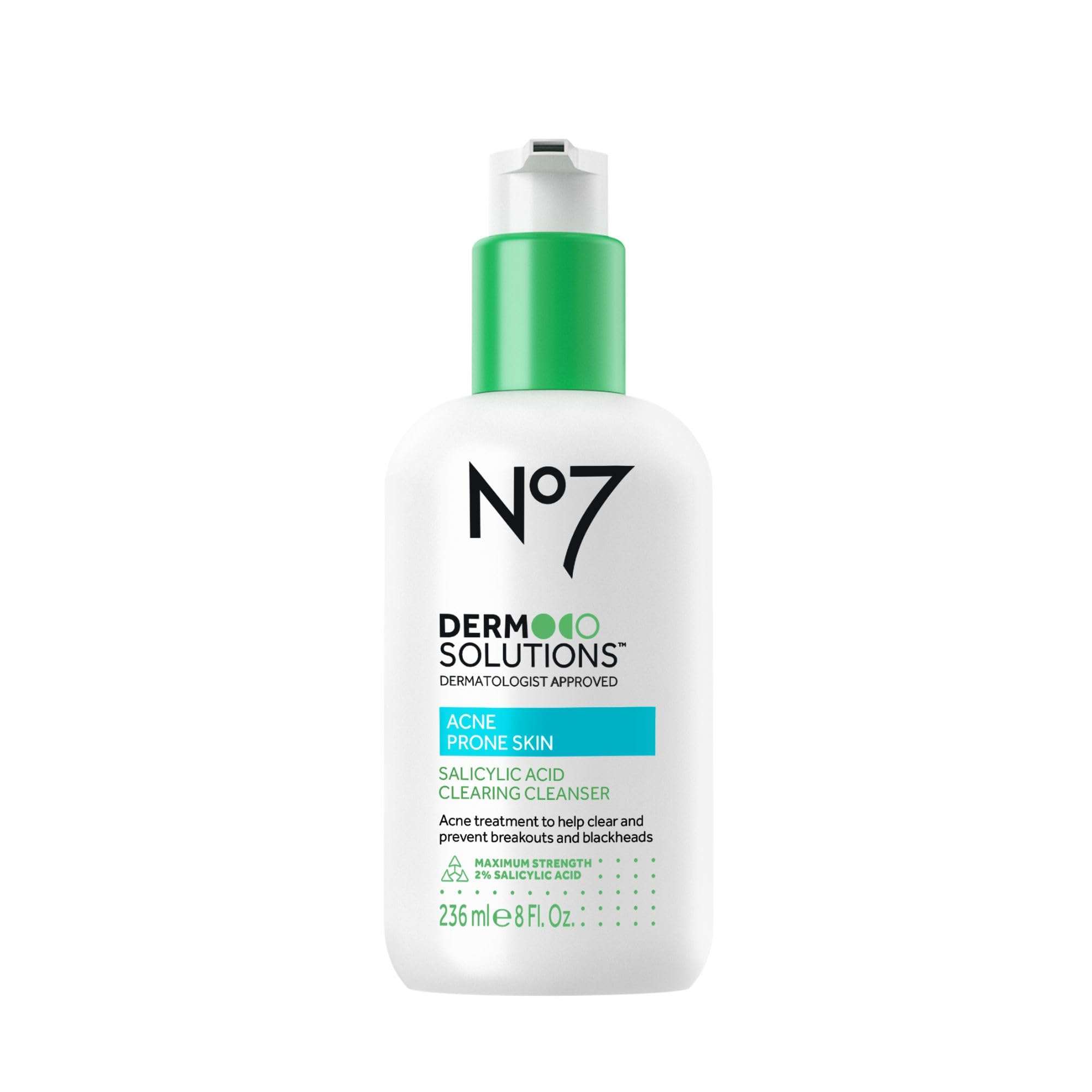 No7 front packaging showing cleanser bottle and branding for clear identification