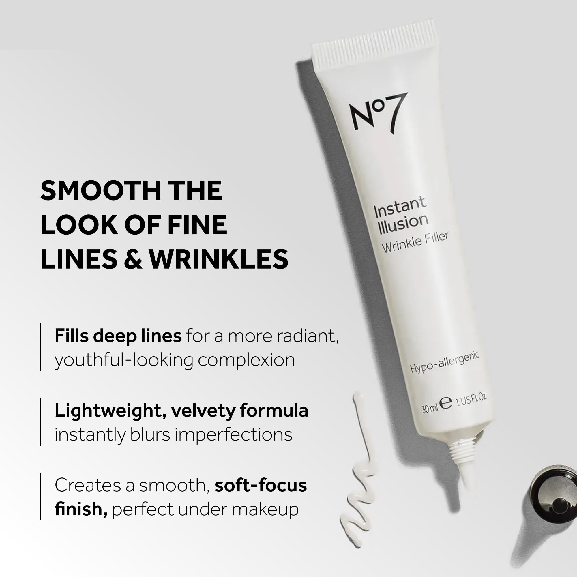 No7 dropper dispensing serum highlighting precise application control