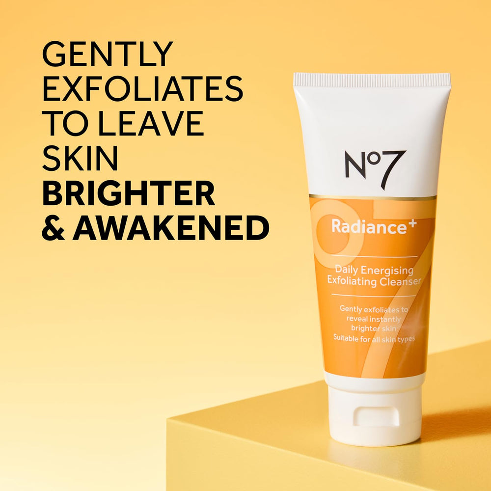 No7 Exfoliating Cleanser—gentle lather that helps reveal a smoother surface.