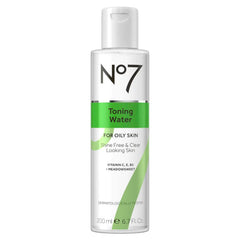 No7 front bottle showing label and clear water texture for gentle removal
