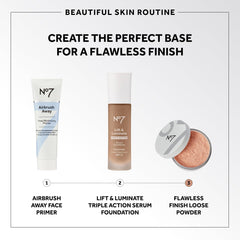 No7 powder close-up with clay texture emphasizing oil-control and mattifying benefit