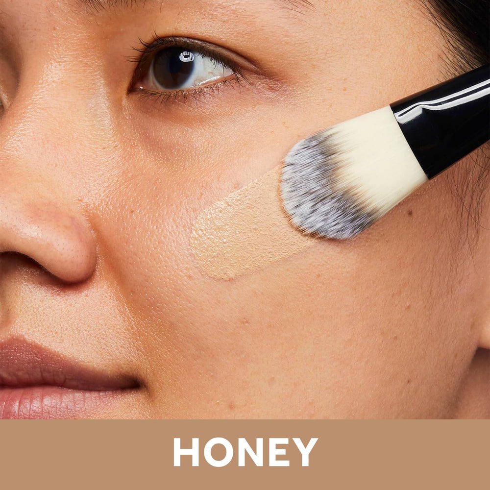 No7 pump dispensing foundation highlighting controlled application and hygiene benefit