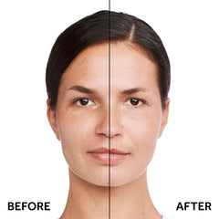 No7 foundation swatch in Cool Beige demonstrates medium coverage and color match.