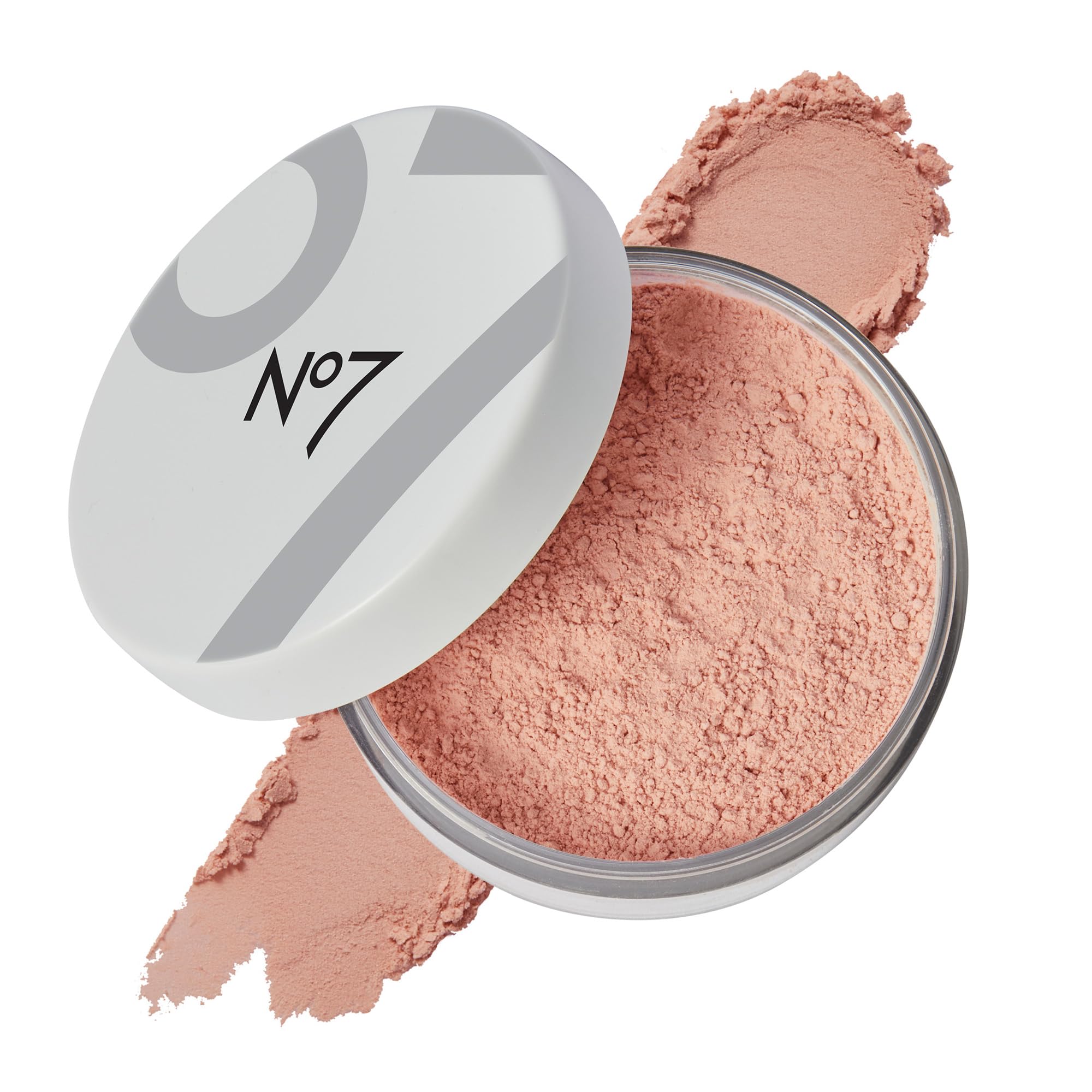 No7 front compact in Medium showing packaging and shade benefit