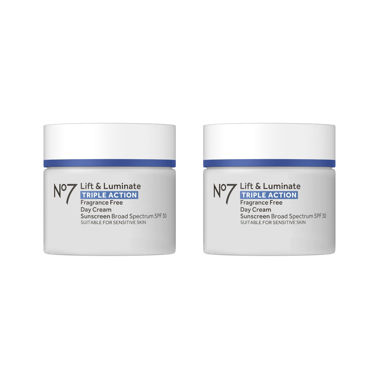 No7 front packaging showing day cream SPF 30 and benefits