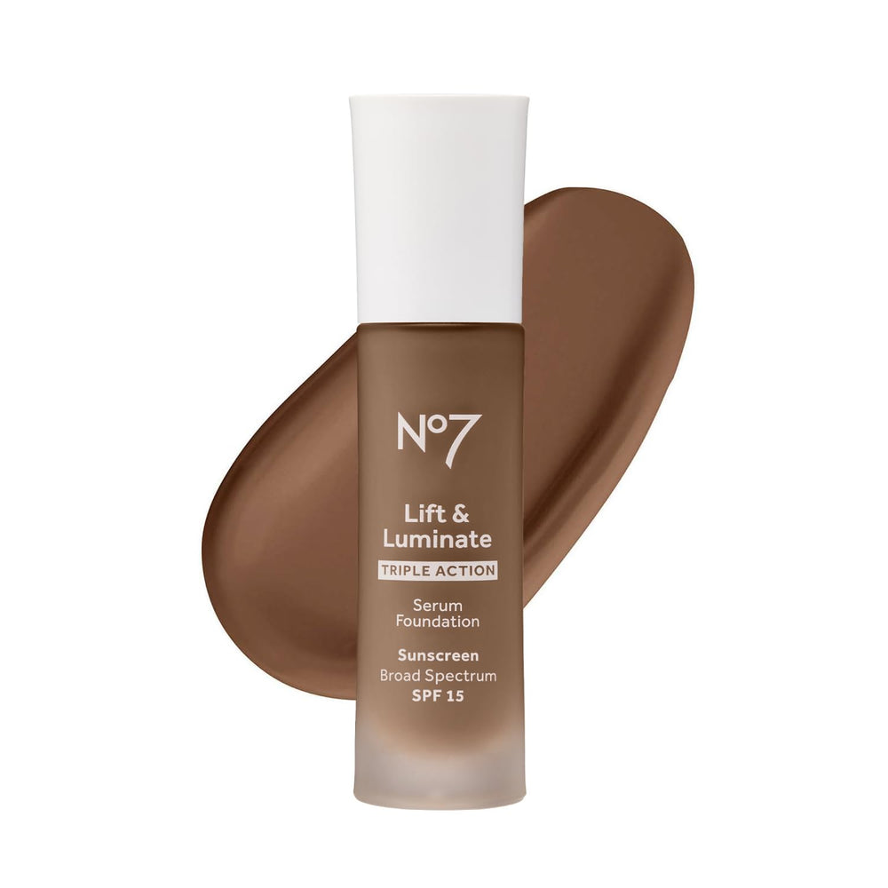 No7 front packaging in Umber showing bottle and branding for an elegant finish